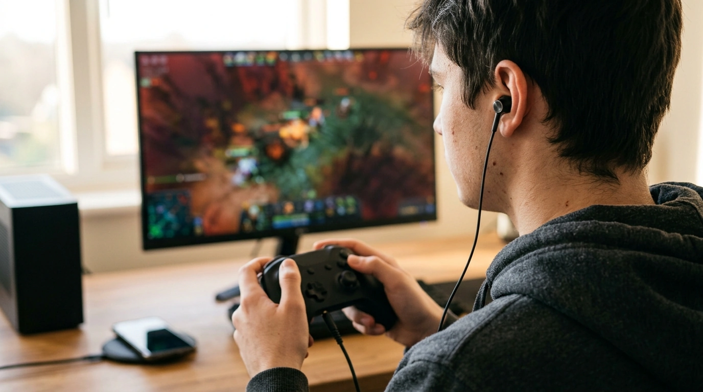 Wired Noise-Cancelling Gaming Earphones for FPS Focus